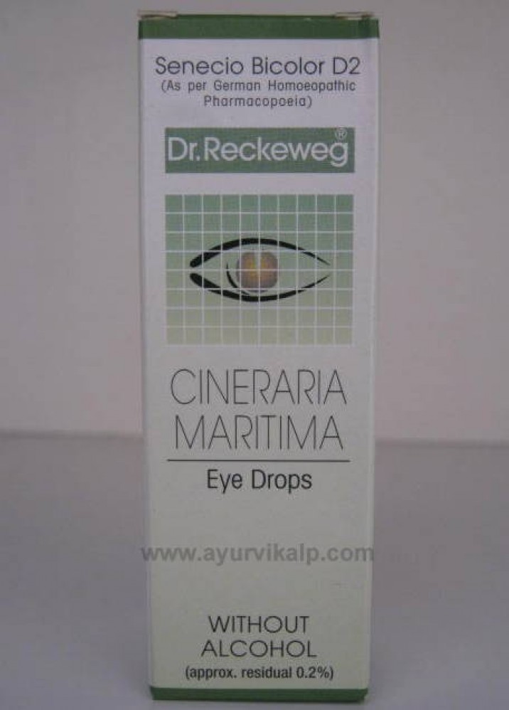 Dr. Reckeweg, CINERARIA MARITIMA, 10 ml, Eye Drops without Alcohol